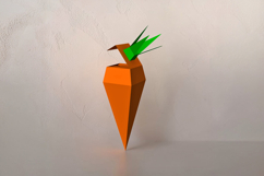 Carrot favor - 3d papercraft Product Image 2