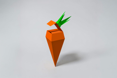 Carrot favor - 3d papercraft Product Image 3