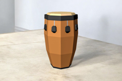 Conga drum favor - 3d papercraft Product Image 1