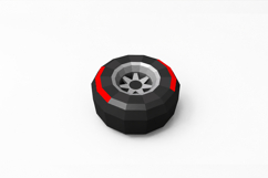Formula 1 wheel - 3d papercraft Product Image 3