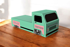 Flatbed Van favor - 3d papercraft Product Image 3