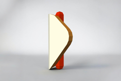 Folded bread slice - 3d papercraft Product Image 2