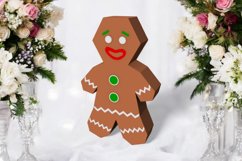 Gingerbread man Favor - 3d Papercraft Product Image 1
