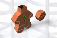 Gingerbread man Favor - 3d Papercraft Product Image 4