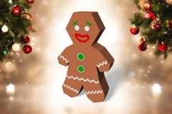 Gingerbread man Favor - 3d Papercraft Product Image 5