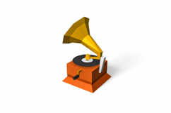 Vintage gramophone favor - 3d papercraft Product Image 4