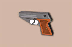 Gun favor - 3d papercraft Product Image 5