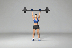Fit girl - 3d papercraft Product Image 2