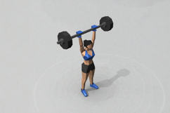 Fit girl - 3d papercraft Product Image 5
