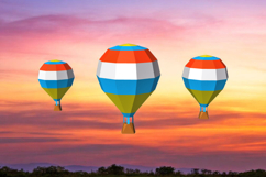 Hot air ballon - 3d papercraft Product Image 3
