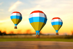 Hot air ballon - 3d papercraft Product Image 4