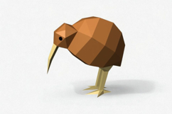 Kiwi bird - 3d papercraft Product Image 4