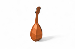 Mandolin - 3d papercraft Product Image 2