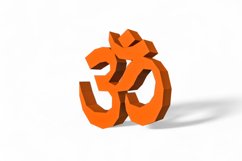 Om Wall art - 3d Papercraft Product Image 2