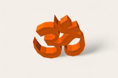 Om Wall art - 3d Papercraft Product Image 6