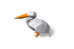 Pelican bird - 3d papercraft Product Image 4