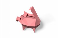 Pig favor- 3d papercraft Product Image 3