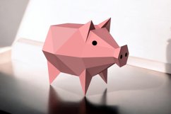 Pig favor- 3d papercraft Product Image 4