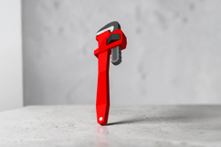 Pipe wrench - 3d papercraft Product Image 2