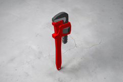 Pipe wrench - 3d papercraft Product Image 4