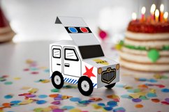 Police car favor - 3d papercraft Product Image 2