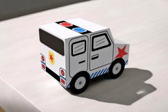 Police car favor - 3d papercraft Product Image 5