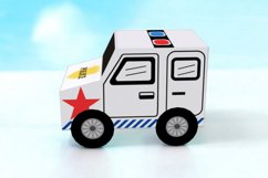 Police car favor - 3d papercraft Product Image 6