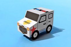 Police car favor - 3d papercraft Product Image 1
