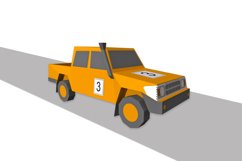 DIY Rally Car- 3d papercraft Product Image 3