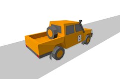 DIY Rally Car- 3d papercraft Product Image 4