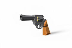 Revolver toy - 3d papercraft Product Image 1