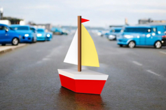 Sailboat favor - 3d papercraft Product Image 2