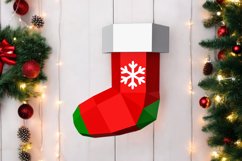 Santa socks - 3d Papercraft Product Image 1