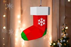 Santa socks - 3d Papercraft Product Image 3