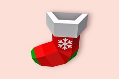 Santa socks - 3d Papercraft Product Image 4