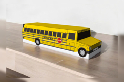 School bus favor - 3d papercraft Product Image 1