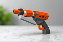 Sci fi gun - 3d papercraft Product Image 1