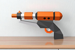 Sci fi gun - 3d papercraft Product Image 3
