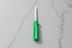 Flat screw driver - 3d papercraft Product Image 3