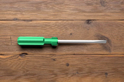 Flat screw driver - 3d papercraft Product Image 1