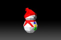 DIY Christmas Snowman - 3d papercraft Product Image 3
