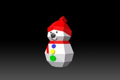 DIY Christmas Snowman - 3d papercraft Product Image 2