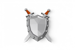 Shield and sword - 3d papercraft Product Image 5