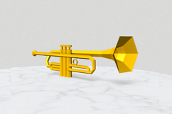 Trumpet - 3d papercraft Product Image 2