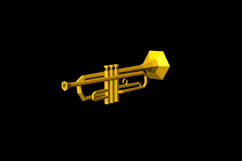 Trumpet - 3d papercraft Product Image 3