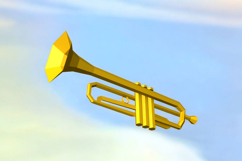 Trumpet - 3d papercraft Product Image 6