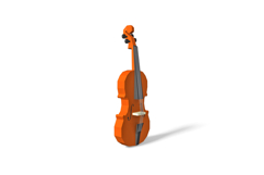 Violin wall art - 3d papercraft Product Image 5