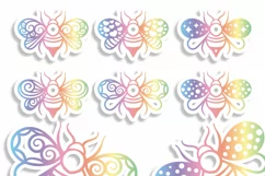 papercut Bees for decoration