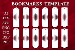 Paper Cut Bookmarks Template | Papercut Bookmarks SVG Product Image 1