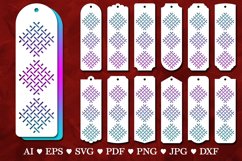 Geometrical Bookmarks SVG Template | Paper Cut Bookmarks SVG Product Image 1